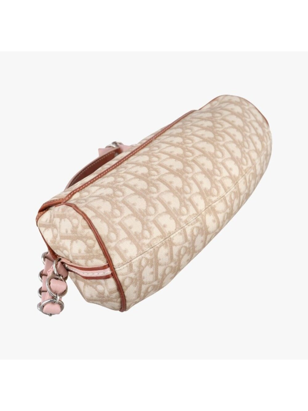 ★SOLD★ Dior Romantic Heart Trotter Beige Brown Pink Canvas Xleather Messenger - Picture 7 of 15